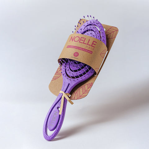 Eco-friendly hairbrush Purple Spiral